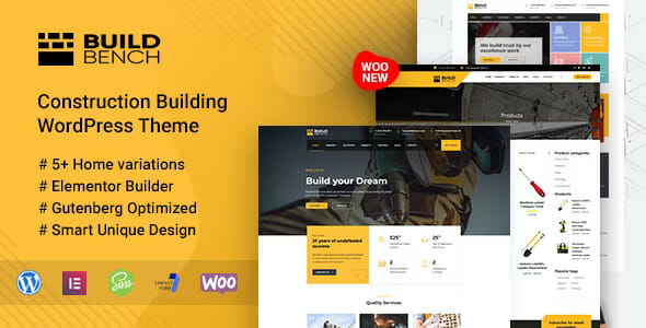 Construction Building WordPress Theme – Buildbench