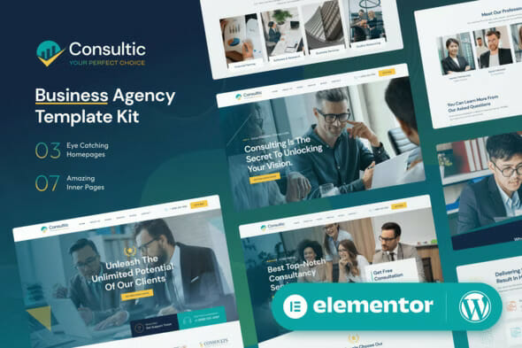 Consultic – Business Agency Elementor Template Kit