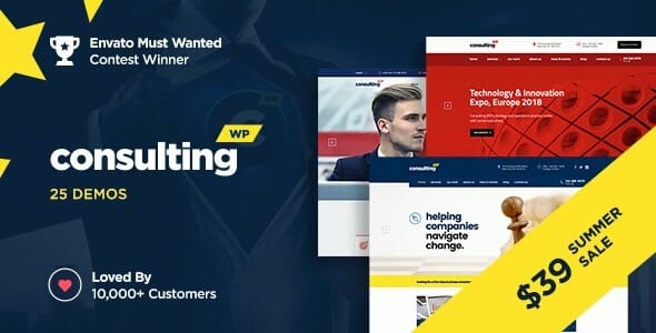 Consulting - Business, Finance WordPress Theme