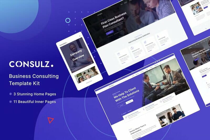 Consulz – Consulting Company Elementor Template Kit