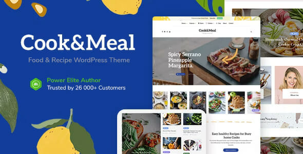 Cook&Meal – Food Blog & Recipe WordPress Theme