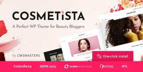 Cosmetista – Makeup Review Beauty WordPress Theme