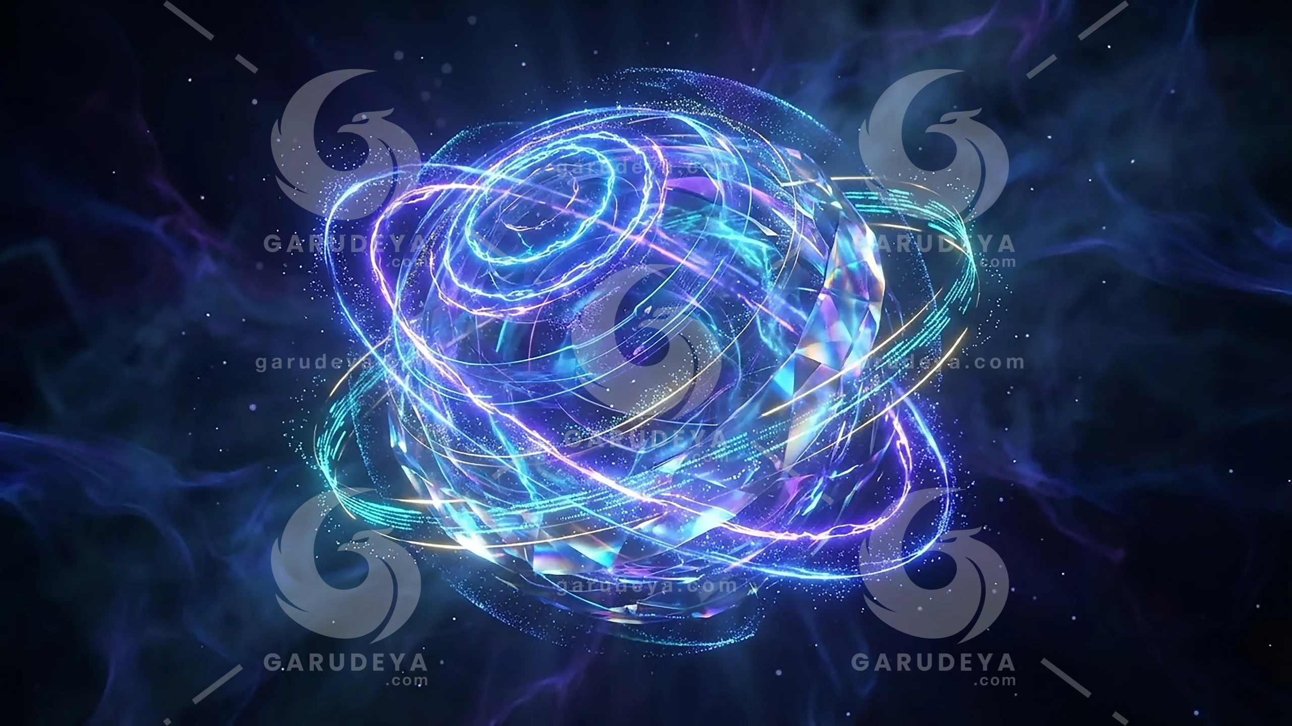 Cosmic Synthetic Energy Core – Futuristic Quantum Sphere Animation – 4K Video