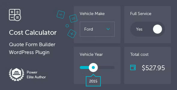 Cost Calculator For WordPress