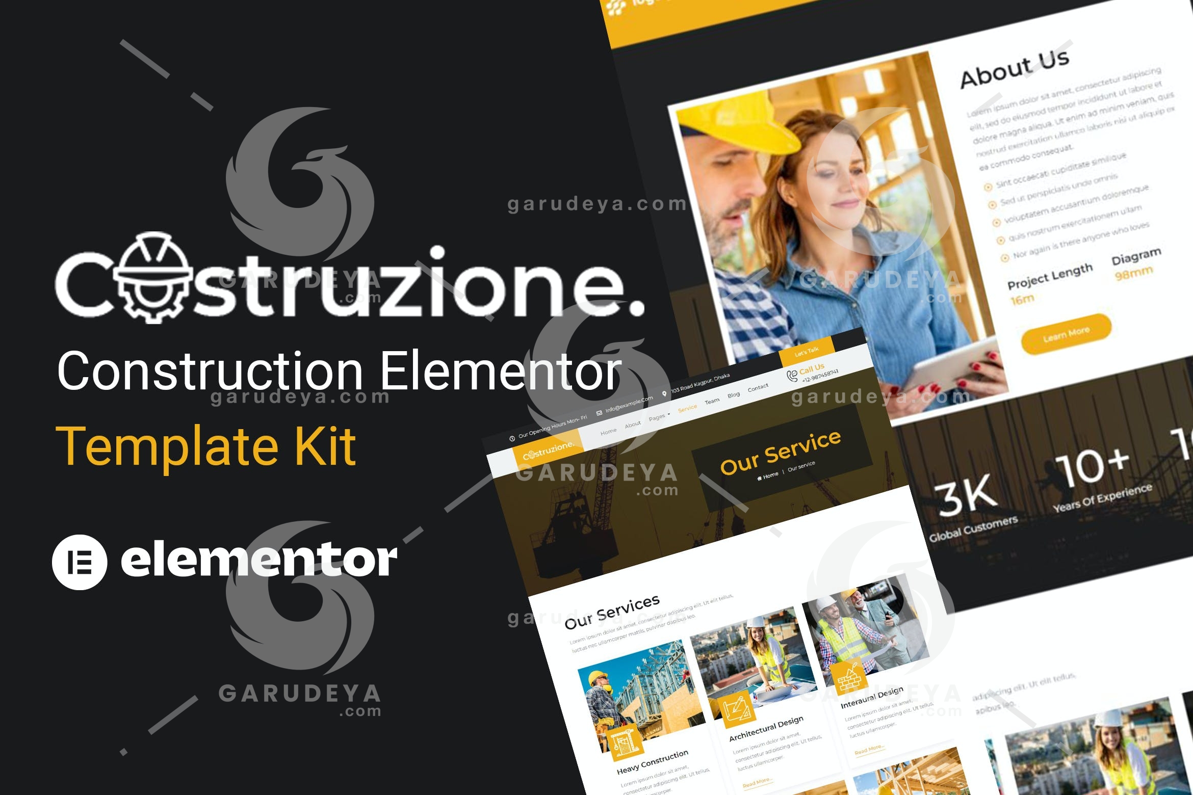 Costruzione – Construction Elementor Template Kit