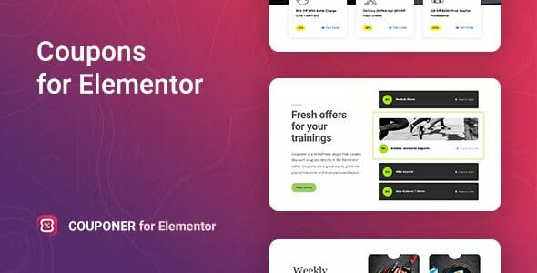 Couponer Coupons Addon For Elementor