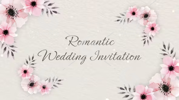 Romantic Wedding Invitation Videohive 50620825