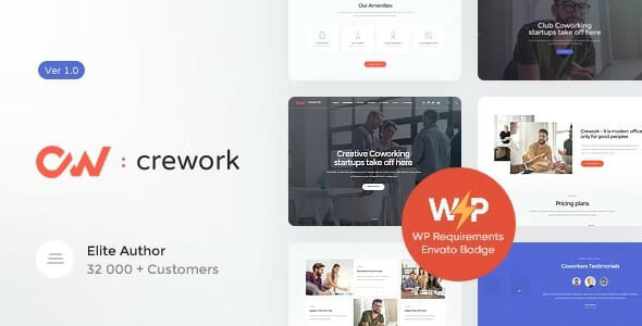 Crework | Coworking and Creative Space WordPress Theme