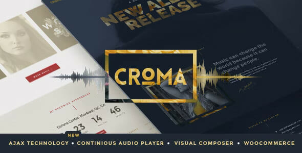 Croma – Music WordPress Theme with Ajax and Continuous Playback