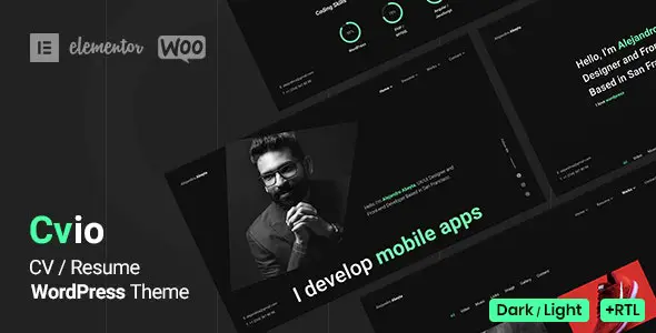 Cvio – Personal Portfolio WordPress Theme