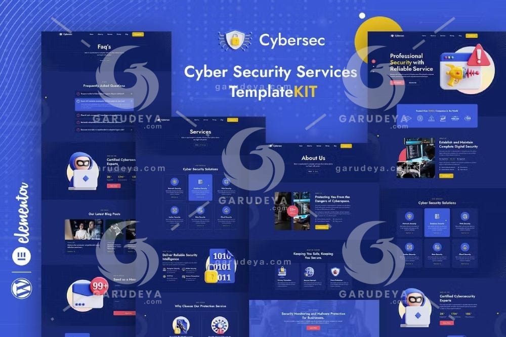 Cybersec – Security Services Elementor Template Kit