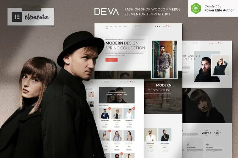 DEVA – Fashion Store WooCommerce Elementor Template Kit