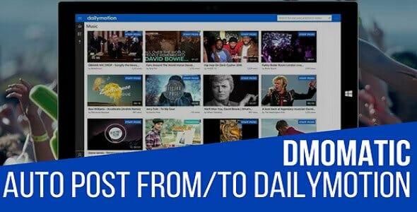 DMomatic Automatic Post Generator and Dailymotion Auto Poster Plugin for WordPress
