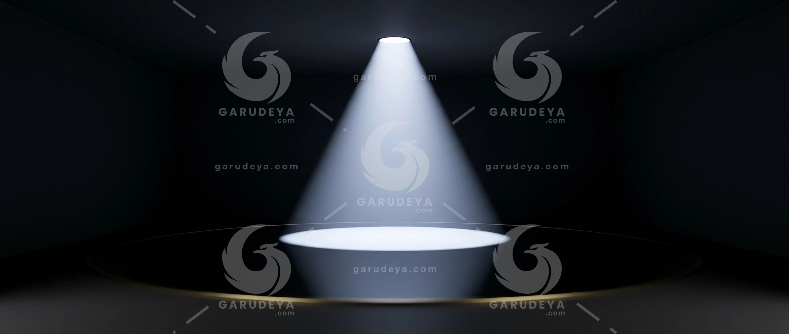 Dark Stage Background Showroom Empty Spotlight