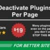 Deactivate Plugins Per Page - Improve WordPress Performance