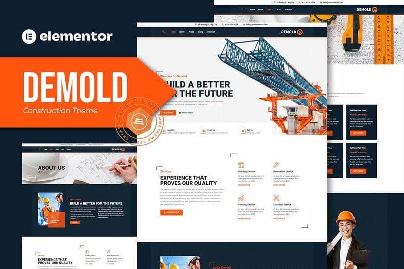 Demold - Construction Elementor Template Kit