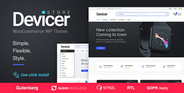 Devicer – Electronics, Mobile & Tech Store WordPress Theme