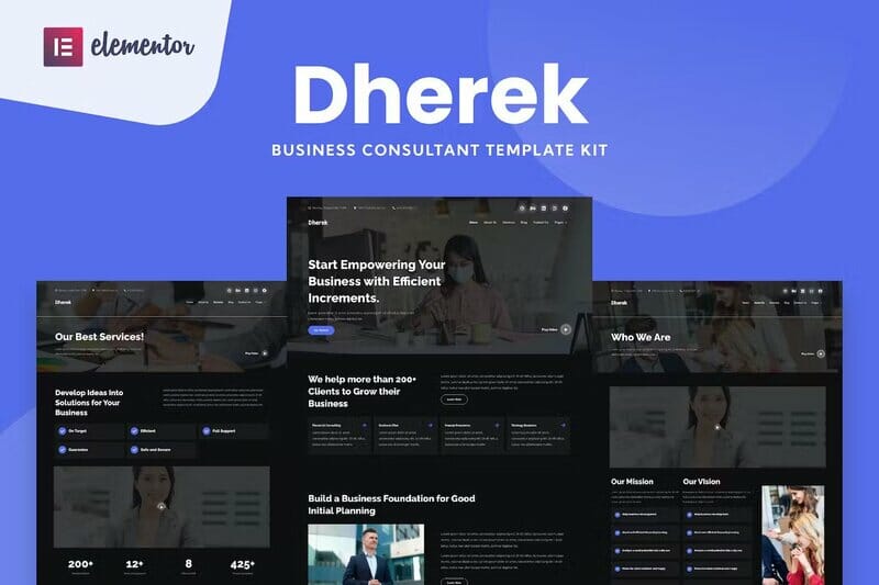 Dherek – Business Consultant Website Template