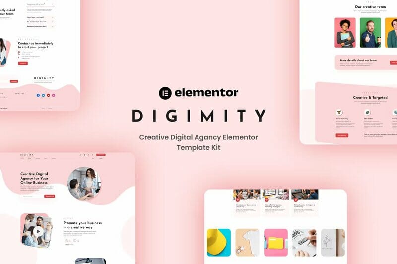 Digimity – Creative Digital Agancy Elementor Template Kit