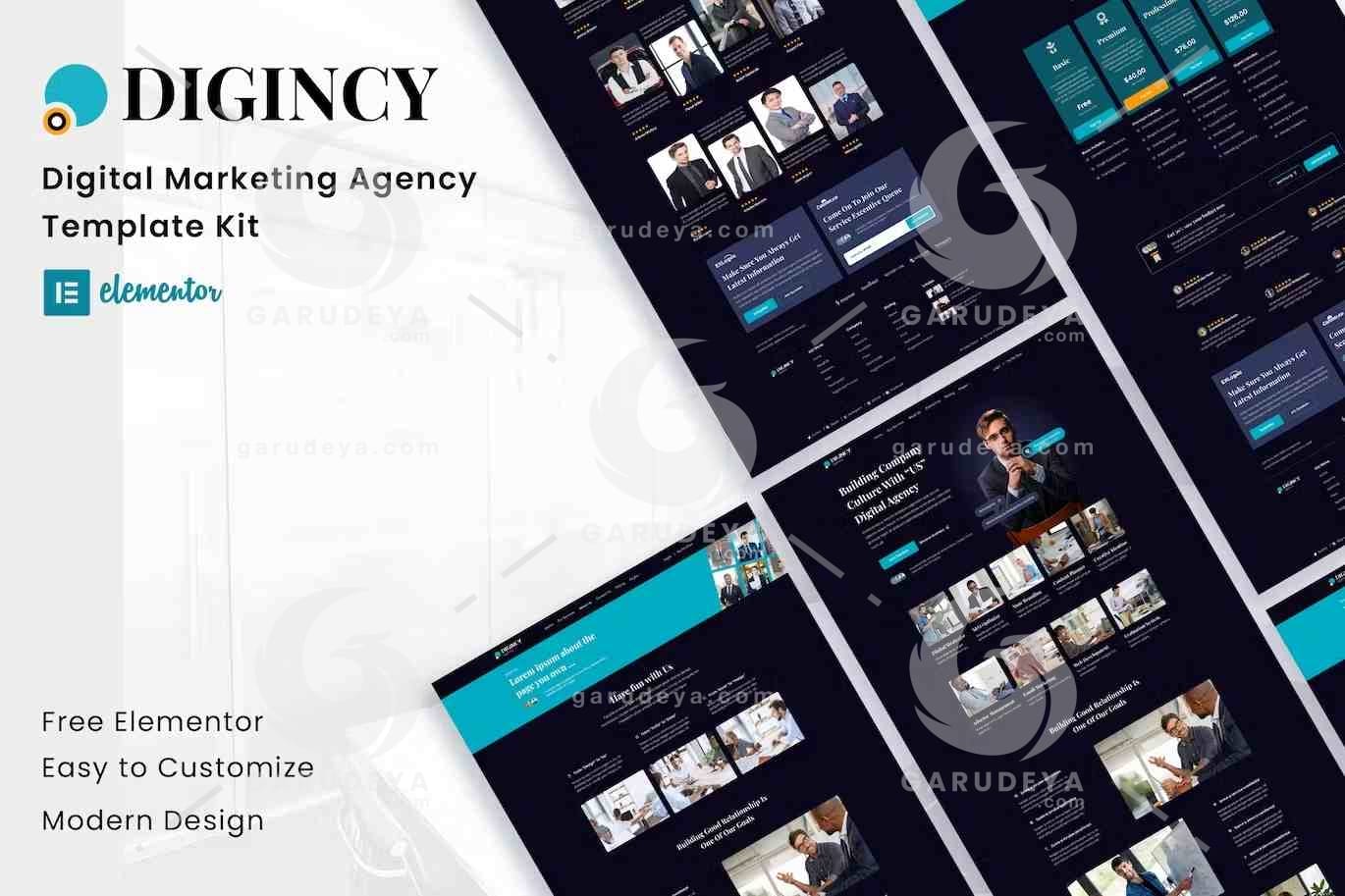 Digincy – Digital Marketing Agency Elementor Template Kit