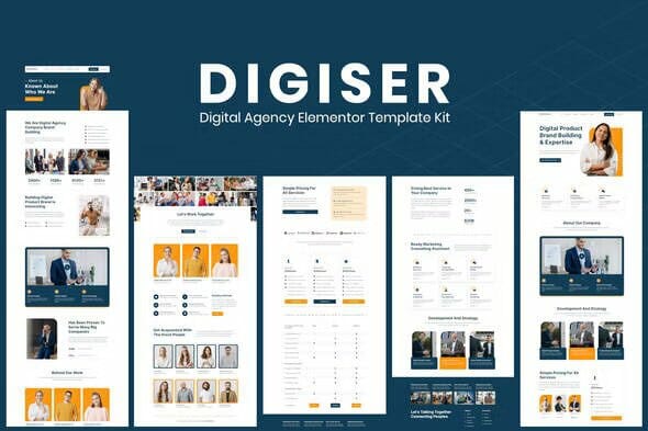 Digiser – Digital Agency Elementor Template Kit