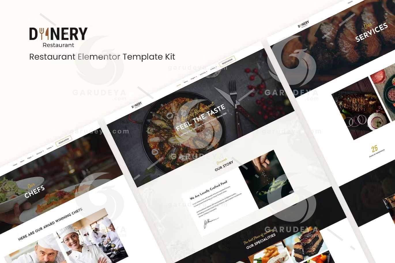 Dinery – Restaurant Elementor Template Kit