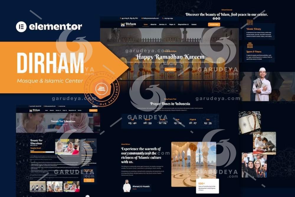 Dirham - Mosque & Islamic Center Elementor Pro Template Kit