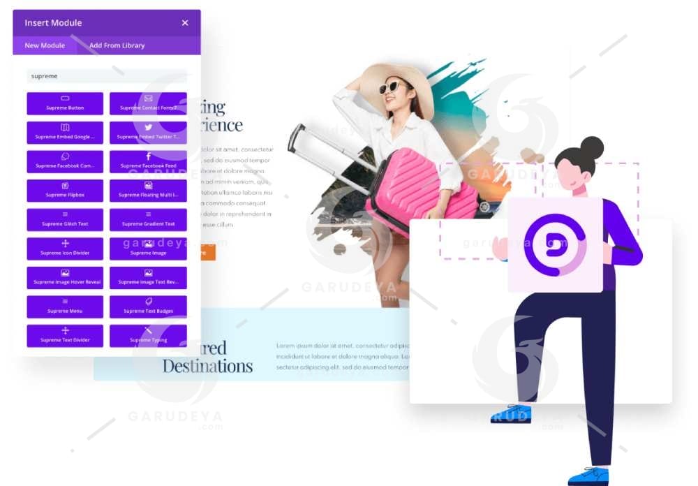 Divi Supreme - Custom and Creative Divi Modules widgate and features