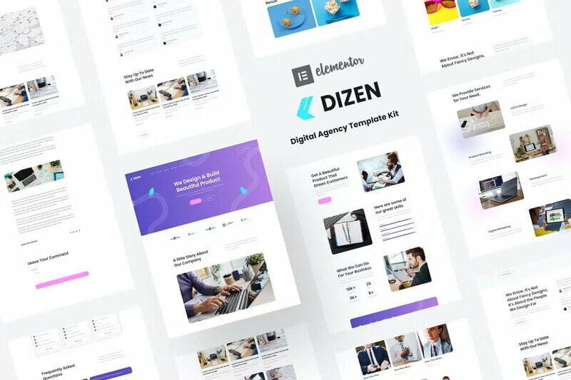 Dizen – Digital Agency Elementor Template Kit