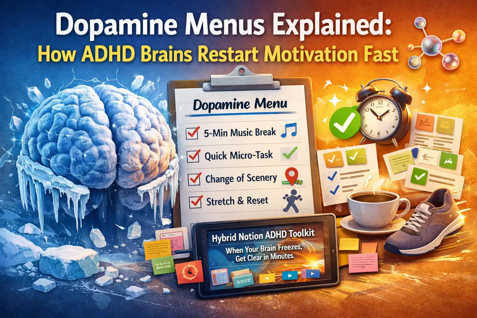Dopamine Menus Explained: How ADHD Brains Restart Motivation Fast