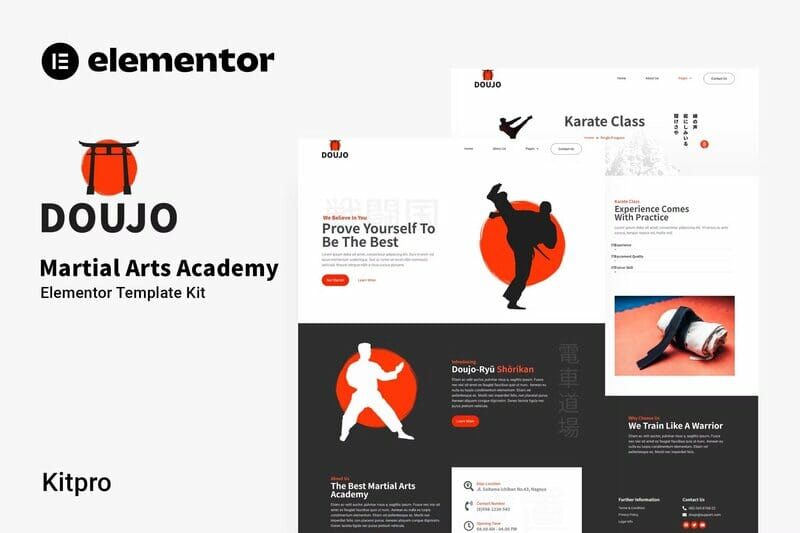 Doujo – Martial Arts Academy Elementor Template Kit