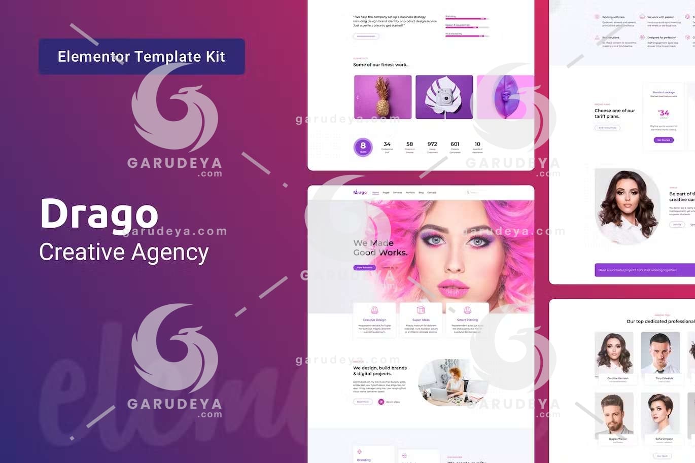 Drago - Creative Digital Agency Elementor Template Kit