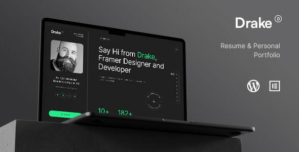 Drake – Personal Portfolio Resume Theme