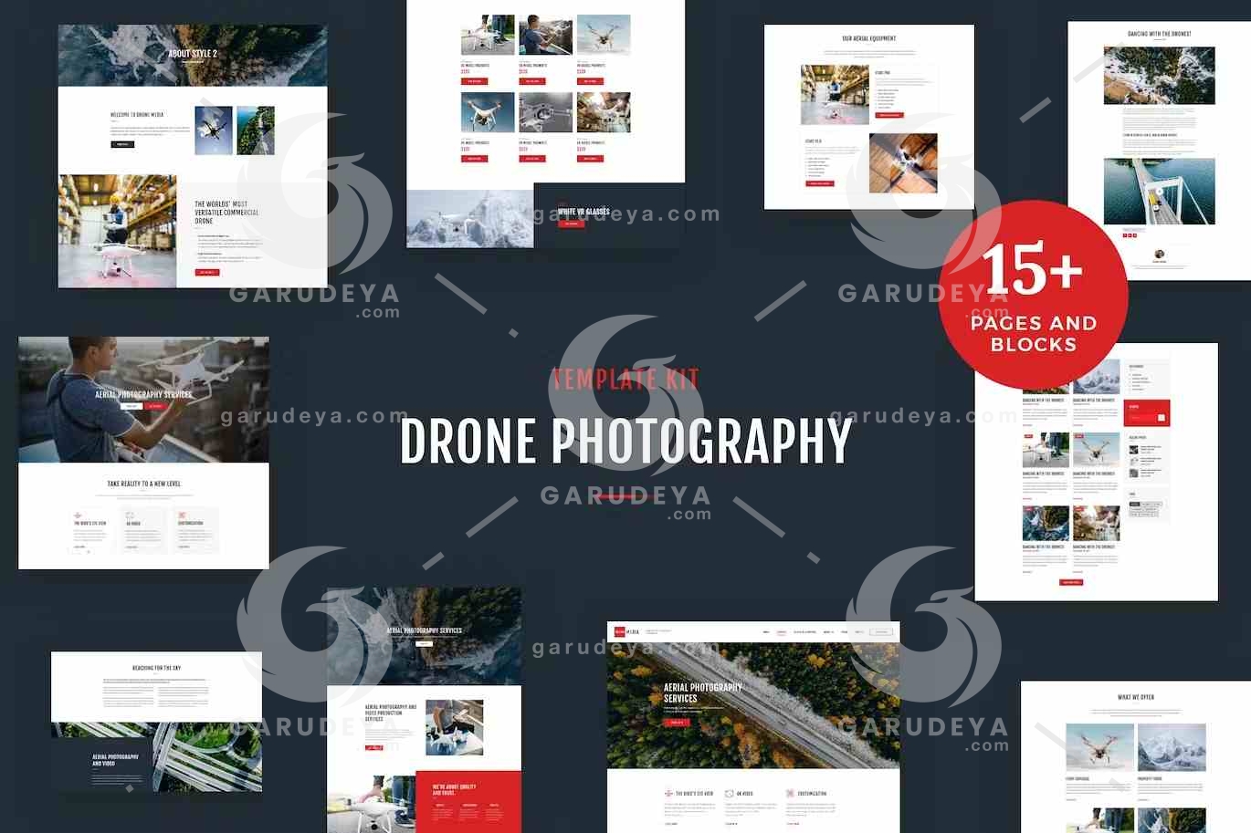 Drone Media - Aerial Photography & Videography Elementor Template Kit