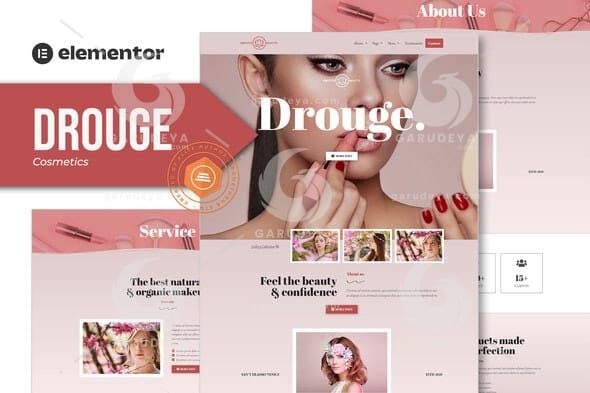 Drouge – Cosmetic Elementor Template Kit