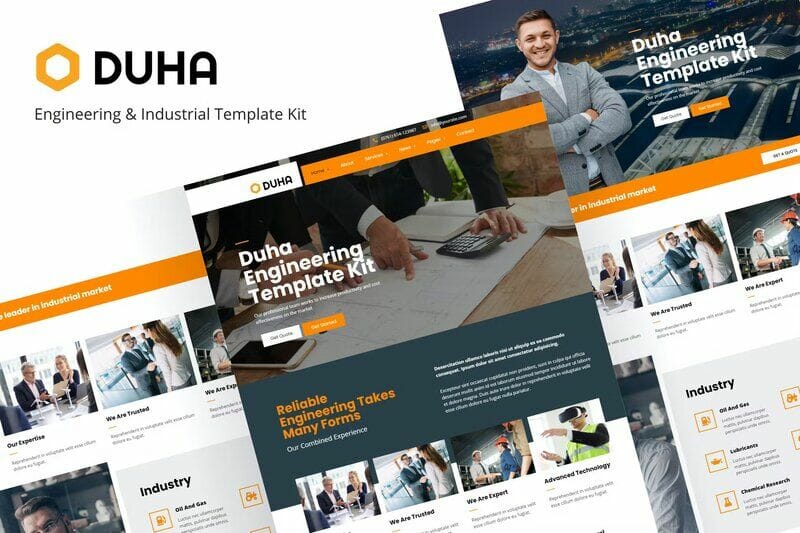 Duha – Engineering & Industrial Elementor Template Kit