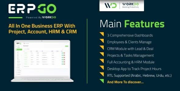 ERPGo – All In One Business ERP With Project, Account, HRM, CRM & POS