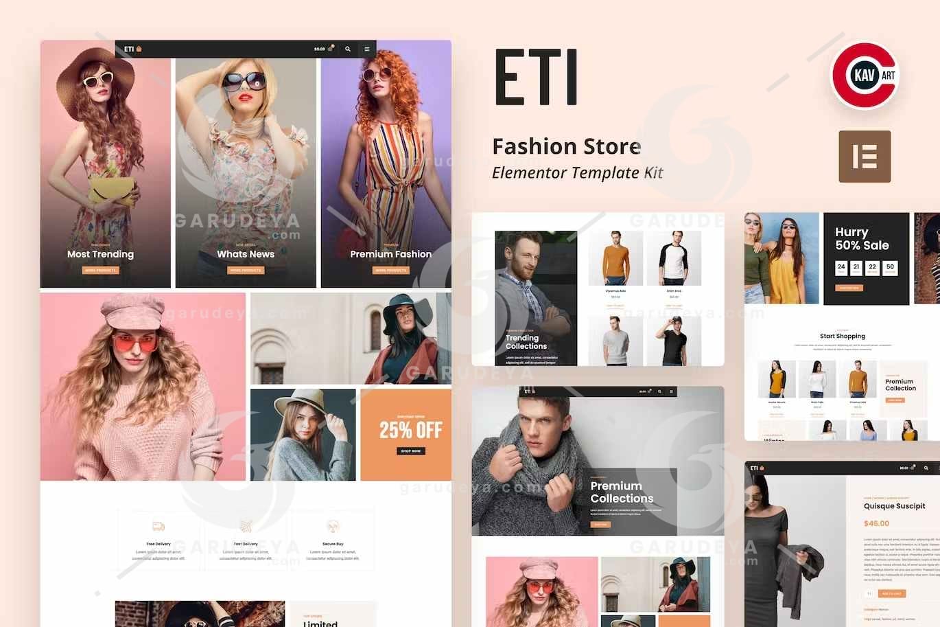 ETI – Fashion Store Elementor Template Kit