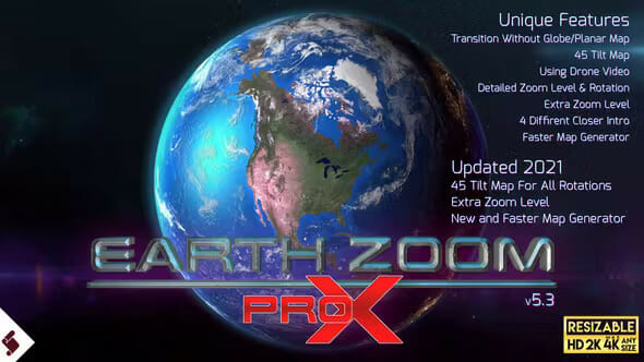 Earth Zoom Pro X – VideoHive 7962581