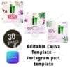Editable Canva Template - instagram post - cosmetic