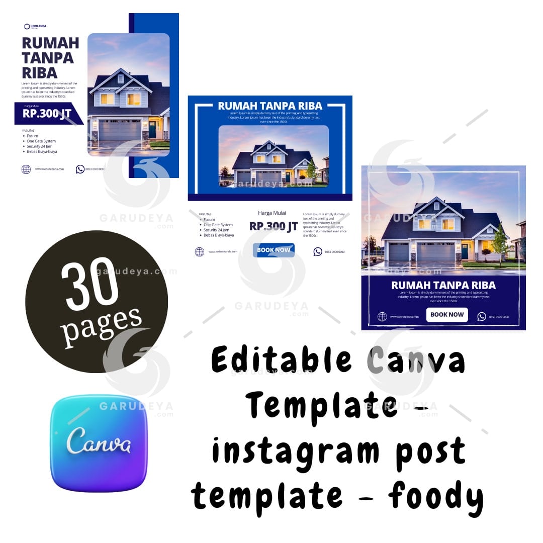 Editable Canva Template - instagram post - property