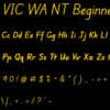 Edu VIC WA NT Beginner Font