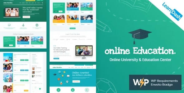 Education Center | LMS Online University & School Courses Studying WordPress Theme