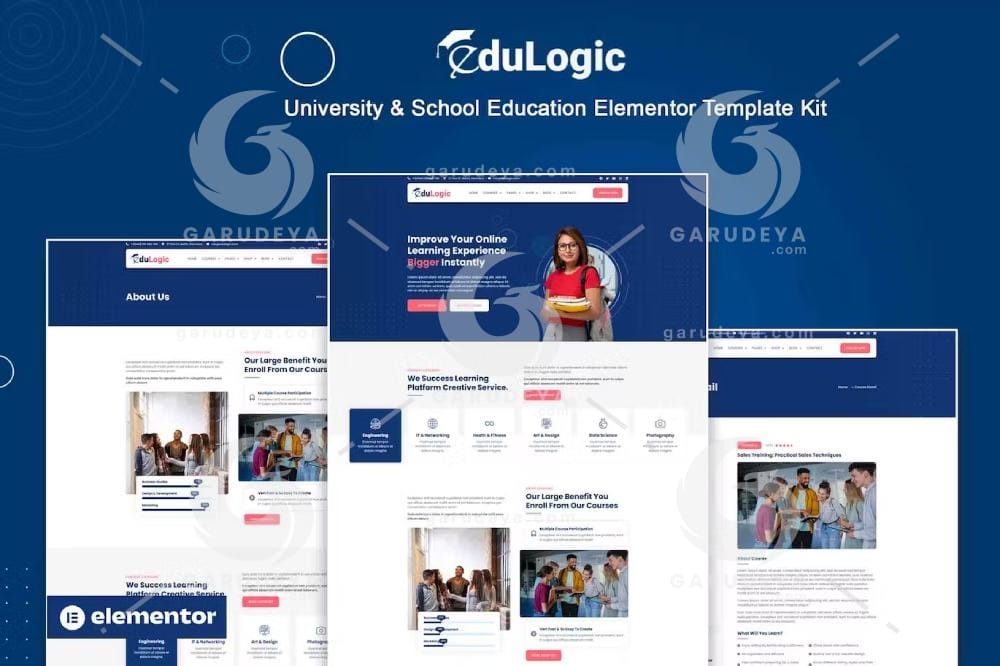 Edulogic - University & School Education Elementor Template Kit