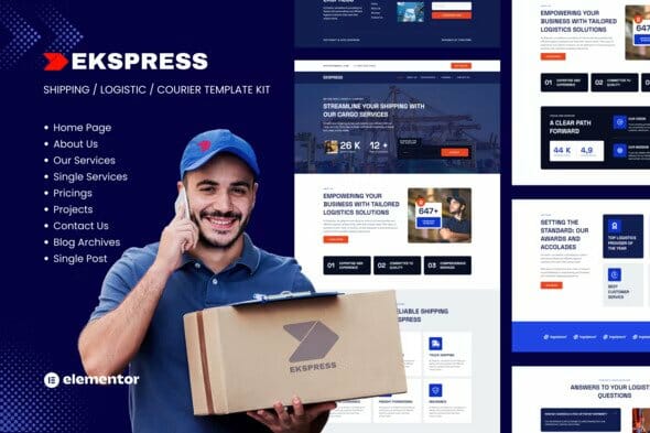 Ekspress – Logistic Shipping & Courier Template Kit