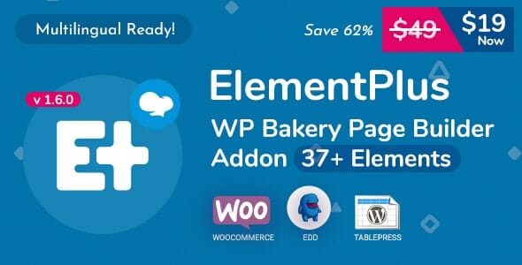 Element Plus – WPBakery Page Builder Addon (Formerly Visual Composer) | Add-ons