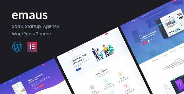 Emaus | SaaS App and Startup Elementor RTL WordPress Theme