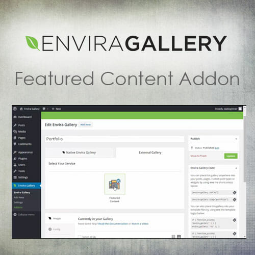 Envira Gallery Featured Content Addon