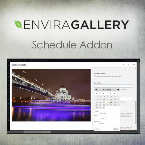 Envira Gallery Schedule Addon