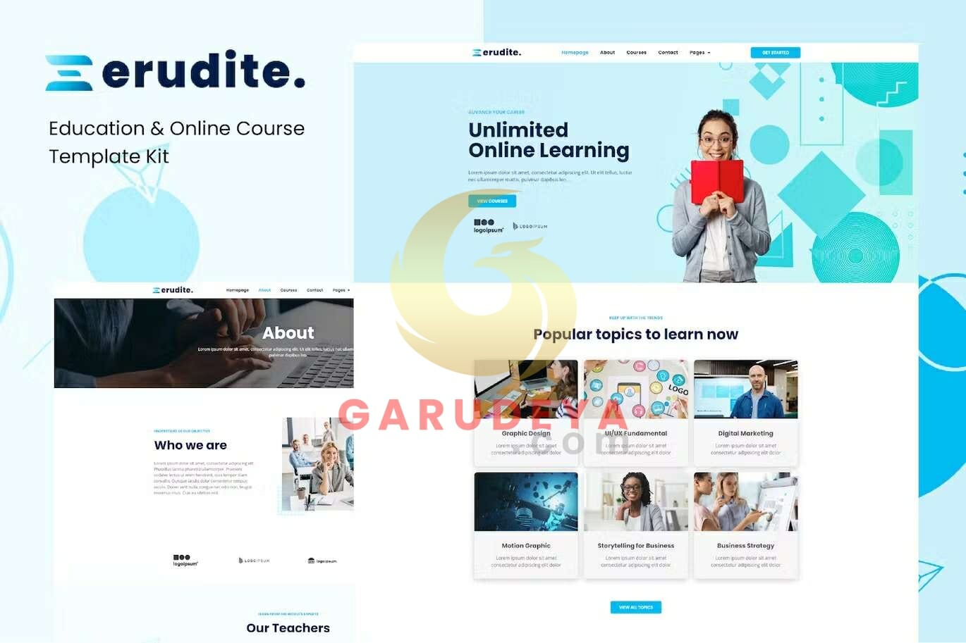 Erudite – Education & Online Course Elementor Template Kit